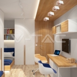 GU10 Гипсова Отливка Външен Монтаж Розово Златно Дъно