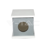 GU10 Гипсова Отливка Външен Монтаж Хромирано Дъно