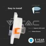 GU10 Гипсова Отливка Квадрат Хромиран Ринг