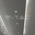 GU10 Гипсова Отливка Квадрат Хромиран Ринг