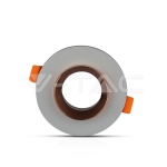 GU10 Гипсова Отливка Сива Кръг Розово Златен Ринг