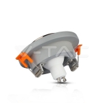 GU10 Гипсова Отливка Сива Кръг Розово Златен Ринг