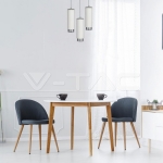 GU10 Гипсов Корпус Окачен Хромирана Основа