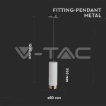 GU10 Гупсов Корпус Окачен Розово Златна Основа