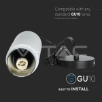 GU10 Гупсов Корпус Окачен Хромирана Основа