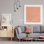 GU10 Гупсов Корпус Окачен Хромирана Основа