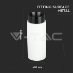 GU10 Гипсова Отливка Външен Монтаж Метал Черно Дъно