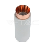 GU10 Гипсова Отливка Външен Монтаж Метал Розово Златно Дъно