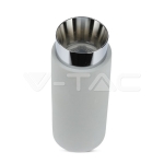 GU10 Гипсова Отливка Външен Монтаж Метал Хромирано Дъно