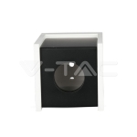 GU10 Гипсова Отливка Външен Монтаж Черно Дъно