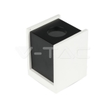 GU10 Гипсова Отливка Външен Монтаж Черно Дъно