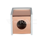 GU10 Гипсова Отливка Външен Монтаж Розово Златно Дъно