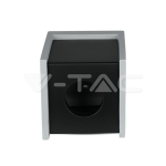 GU10 Гипсова Отливка Външен Монтаж Черно Дъно