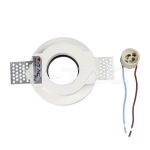 GU10 Гипсова Отливка Кръг Издадена Хромирано Дъно