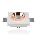 GU10 Гипсова Отливка Квадрат Издадена Розово Златно Дъно