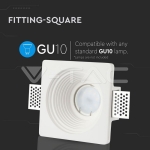 GU10 Гипсова Отливка Кръг Издадена