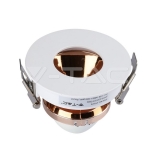 GU10 Отливка Кръг Бяло+Розово Златоно