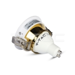 GU10 Отливка Кръг Бяло+Златно