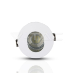 GU10 Отливка Кръг Бяло+Хром