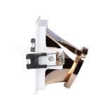 GU10 Отливка Квадрат Бяло+Розово Златоно