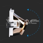 GU10 Отливка Квадрат Бяло+Розово Златоно