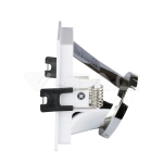 GU10 Отливка Квадрат Бяло+Хром