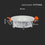 GU10 Отливка Кръг Бяла