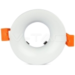 GU10 Отливка Кръг Бяла