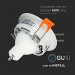 GU10 Отливка Кръг Бяла