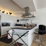 GU10 Корпус Луна Кръг Оринтируема Хром