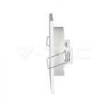 GU10 Корпус Луна Квадрат Оринтируема Бяла