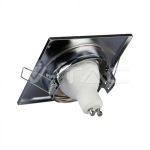 GU10 Корпус Луна Квадрат Оринтируема Хром