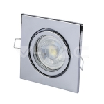 GU10 Корпус Луна Квадрат Оринтируема Хром