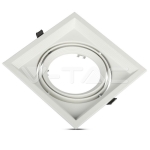 1xAR111 Тяло за Вграждане Бяло Тяло