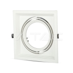 1xAR111 Тяло за Вграждане Бяло Тяло