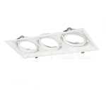 3xAR111 Тяло за Вграждане Бяло Тяло