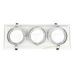 3xAR111 Тяло за Вграждане Бяло Тяло