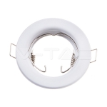 GU10 Корпус Луна Кръг Неоринтируема Бяла 2бр/кутия