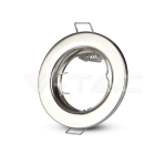 GU10 Корпус Луна Кръг Неоринтируема Сатен Никел 2бр/кутия