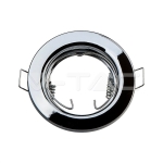 GU10 Корпус Луна Кръг Неоринтируема Хром 2бр/кутия