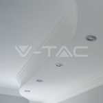 GU10 Корпус Луна Кръг Оринтируема Сатен Никел