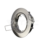 GU10 Корпус Луна Кръг Оринтируема Сатен Никел