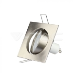 GU10 Корпус Луна Квадрат Оринтируема Сатен Никел