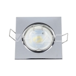 GU10 Корпус Луна Квадрат Оринтируема Хром