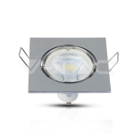 GU10 Корпус Луна Квадрат Оринтируема Хром