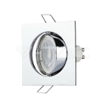 GU10 Корпус Луна Квадрат Оринтируема Хром