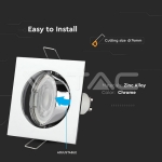 GU10 Корпус Луна Квадрат Оринтируема Хром