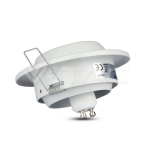 GU10 Корпус Луна Кръг Променлив Ъгъл Бяла