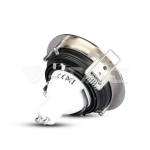 GU10 Корпус Луна Кръг Сатен Никел