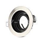 GU10 Корпус Луна Кръг Сатен Никел